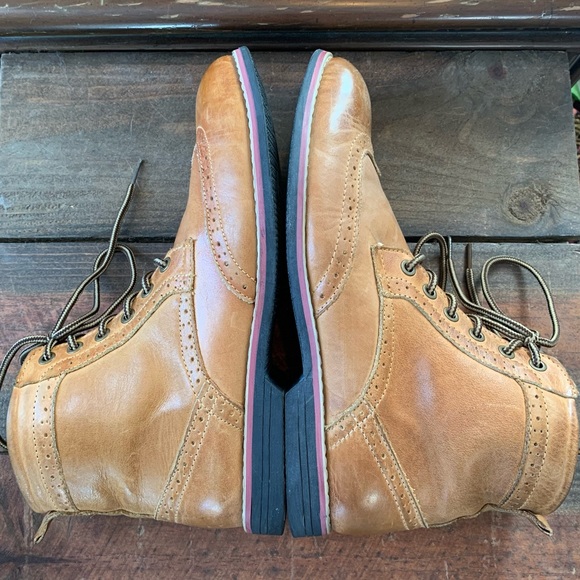 Kunsto Men’s Brogue Boots - Picture 7 of 11